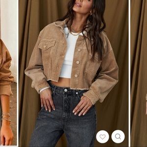 Corduroy cropped Jacket - Nobody’s Baby (12th Tribe)